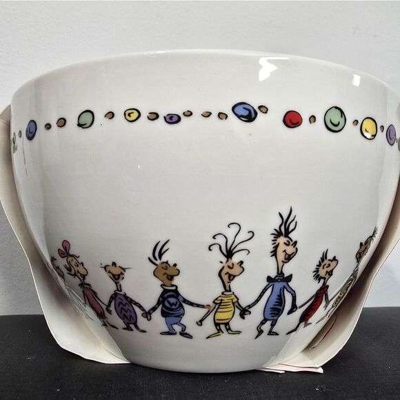 Nwt Ceramic Christmas Whoville Grinch Ramen Bowl & Chopsticks - Picture 8 of 8